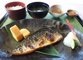 鯖の塩焼き定食