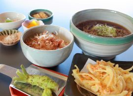 わさび丼とかけ蕎麦
